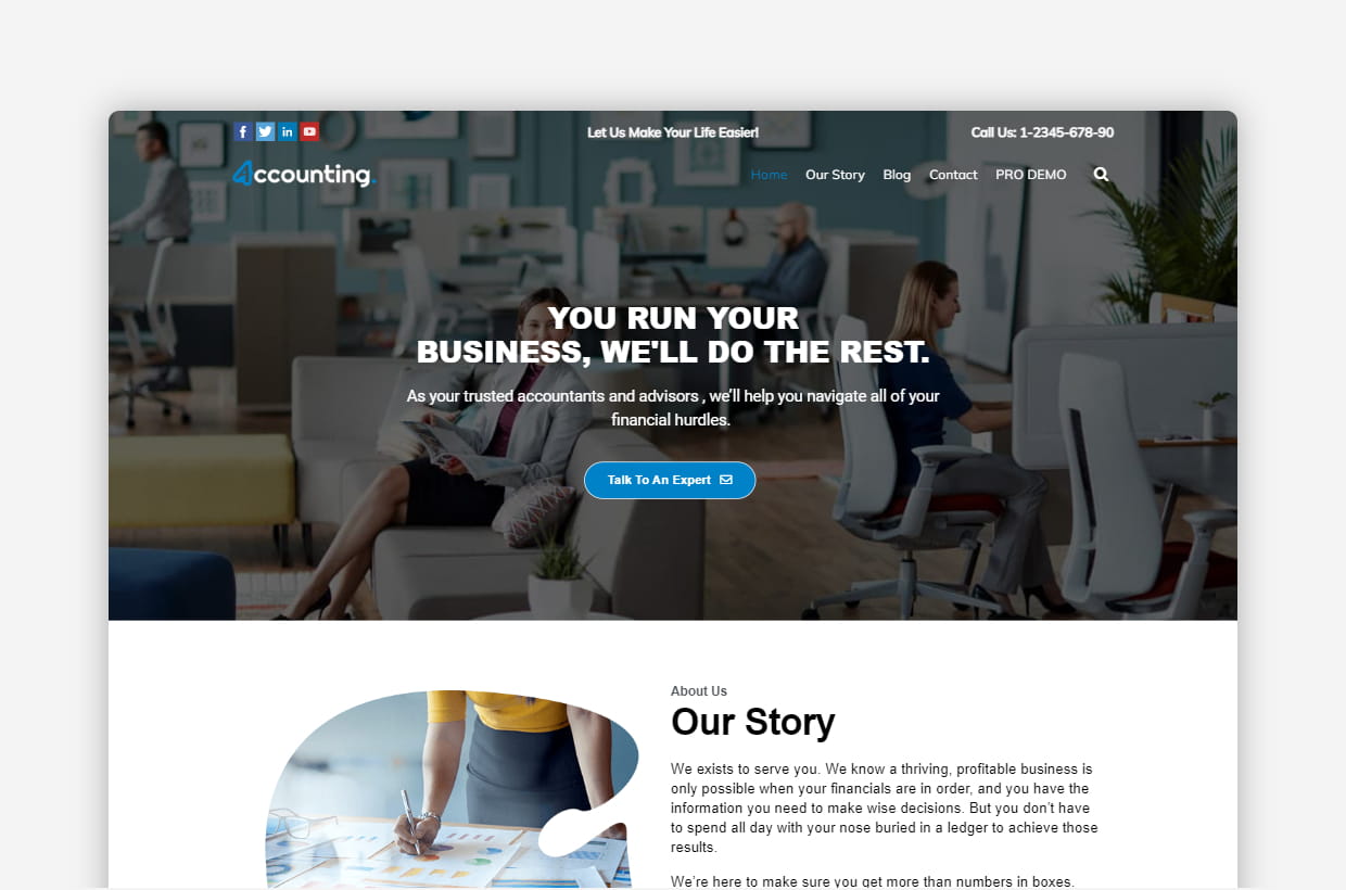 Free Accounting WordPress Theme - Accounting