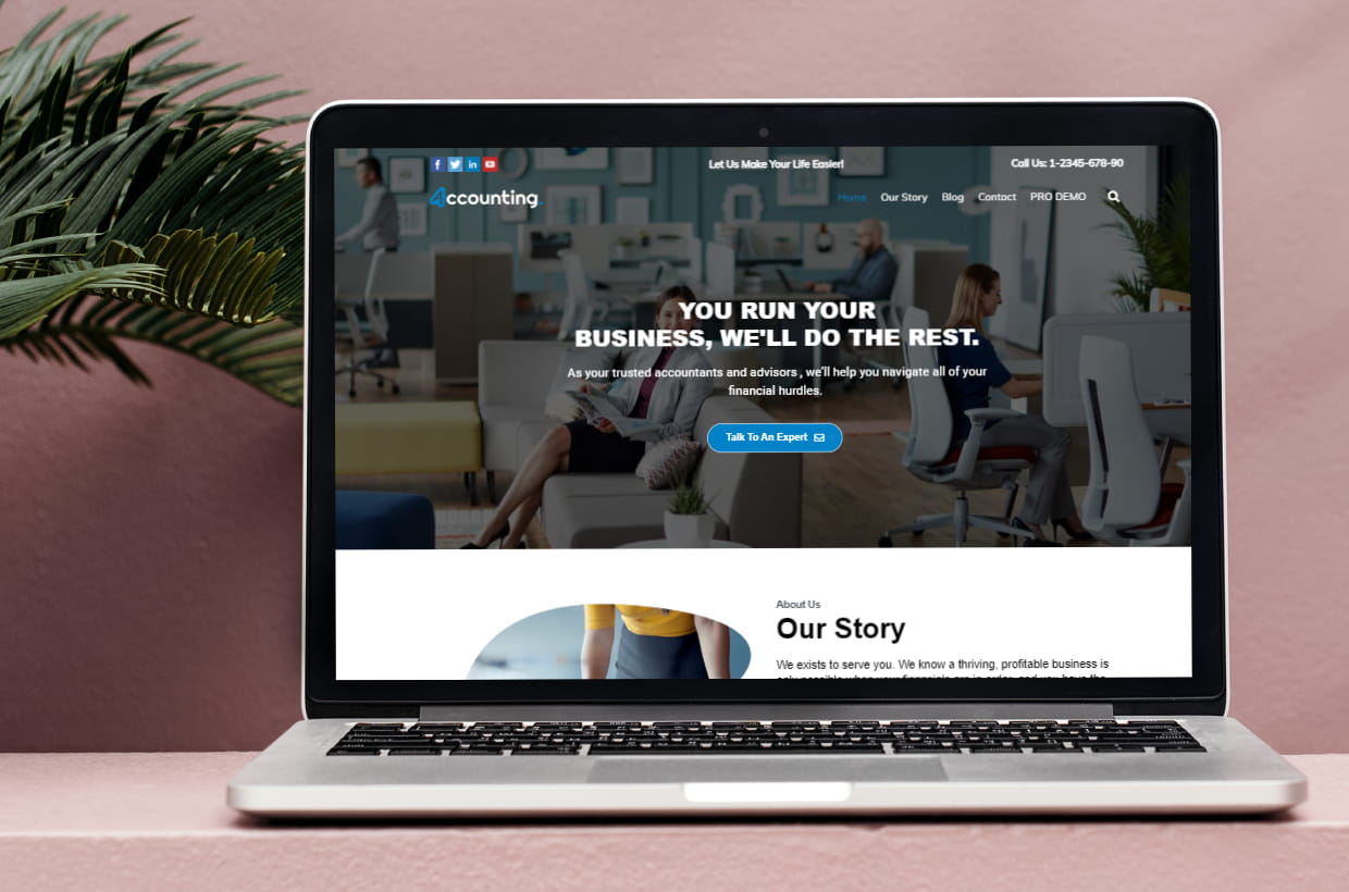 Free Broker WordPress Template