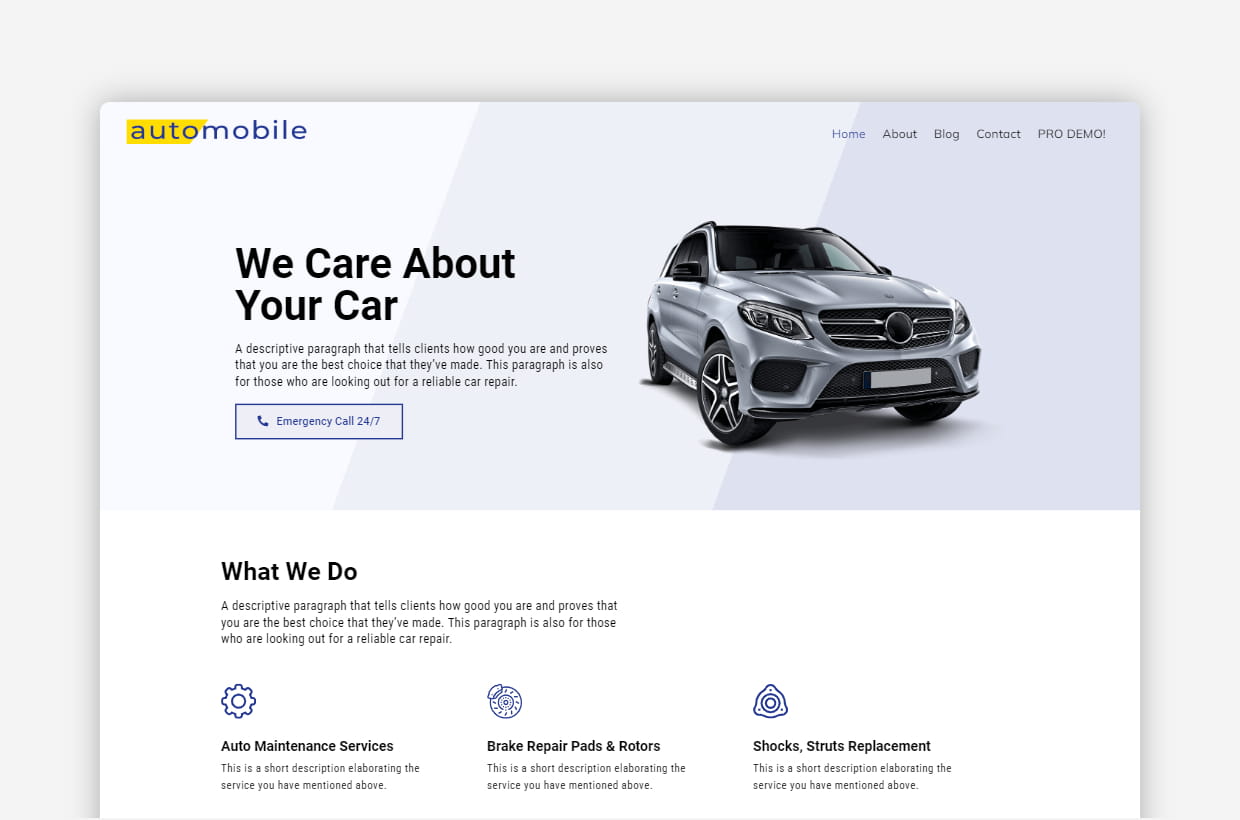 Free Automobile WordPress Theme - Automobile