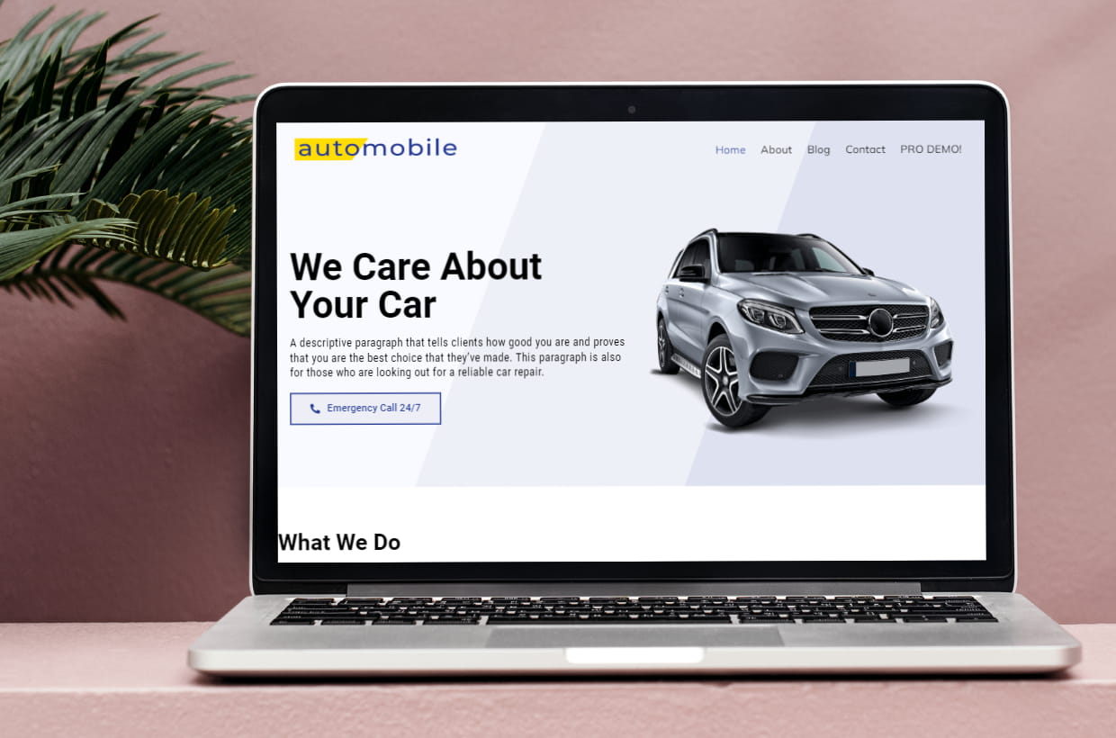 Free Car WordPress Template