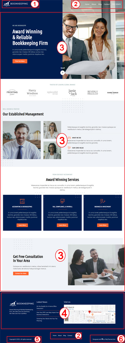 Bookkeeping Free Free WordPress Theme Documentation