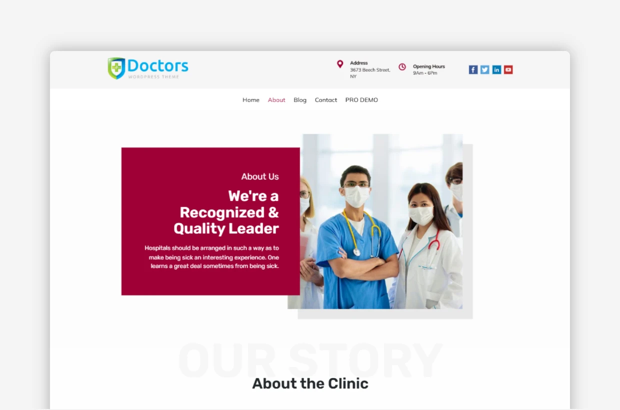 Free Doctor Appointment WP Theme