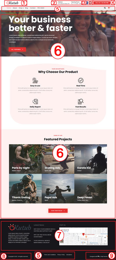 Kutub Free Free WordPress Theme Documentation