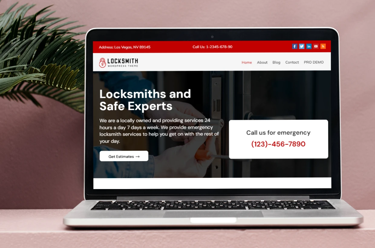Free Locksmiths WordPress Theme