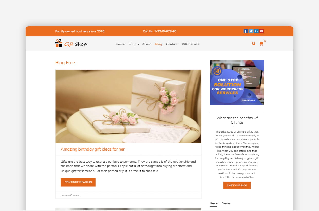 Free Candle Shop WordPress Theme