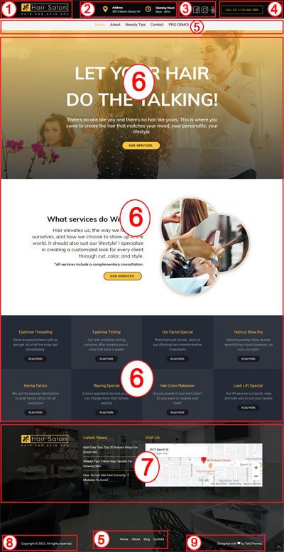 Hair Salon Free Free WordPress Theme Documentation