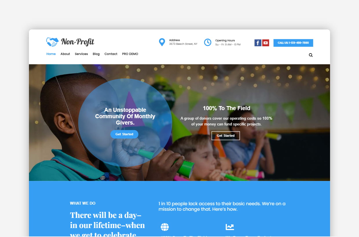 Free Non-Profit WordPress Theme – Nonprofit