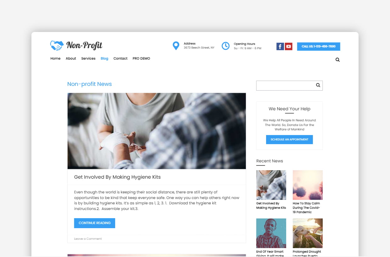 Free Fast And Clean WordPress Theme