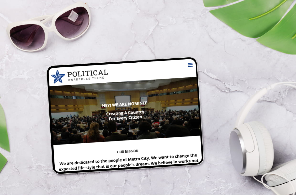 Free Political Event WP Theme