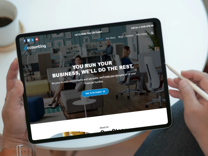 Accounting Free Kajabi Website Theme