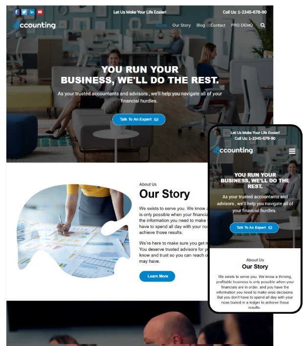 Free Accounting WordPress Theme – Accounting