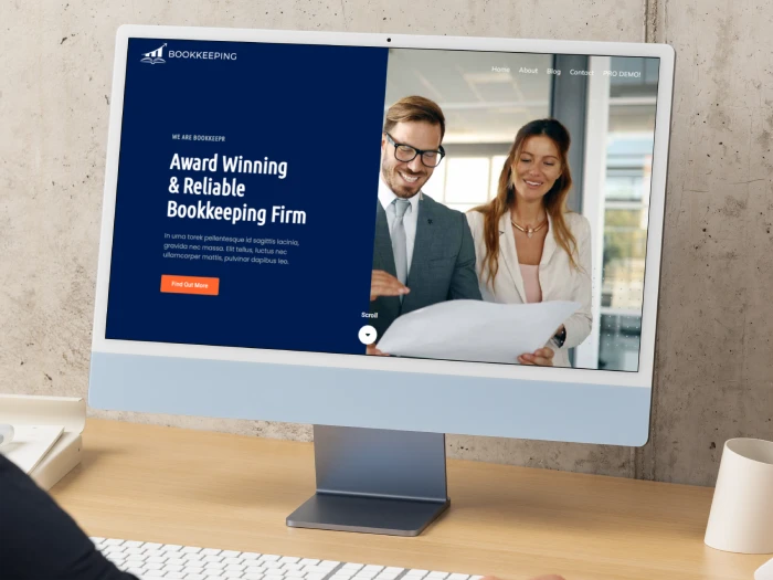 Bookkeeping Free Kajabi Website Theme