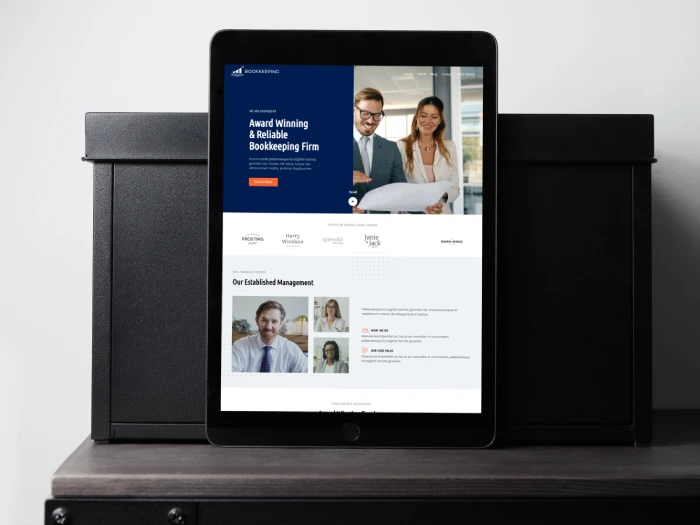 Bookkeeping Free Nivora Kajabi Website Theme