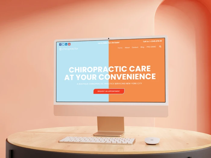 Chiropractor Free Kajabi Website Theme