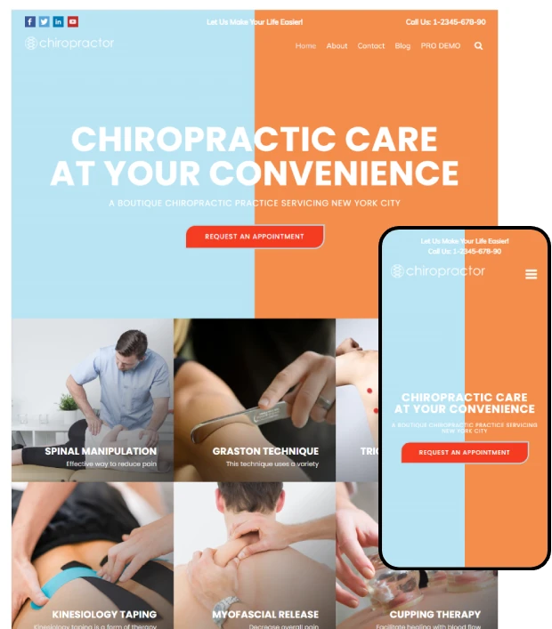 Free Chiropractor WordPress Theme