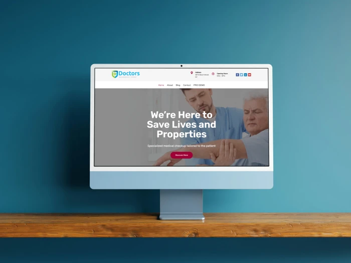 Doctors Free Nivora Kajabi Website Theme
