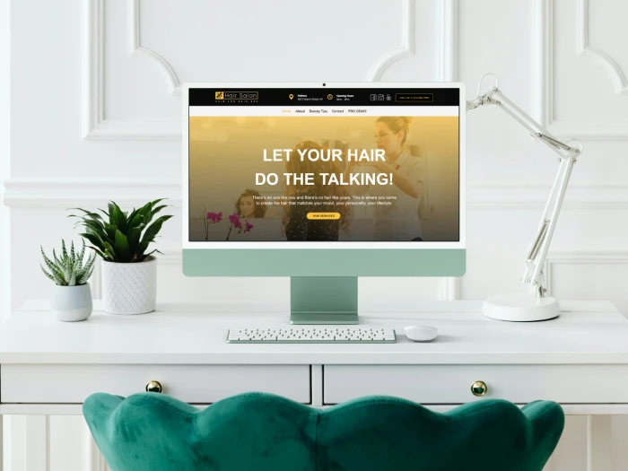 HairSalon Free Nivora Kajabi Website Theme