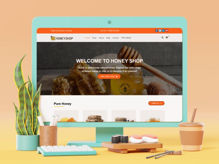 HoneyShop Free Kajabi Website Theme