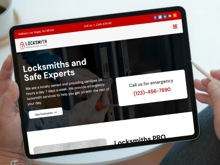 Locksmith Free Kajabi Website Theme