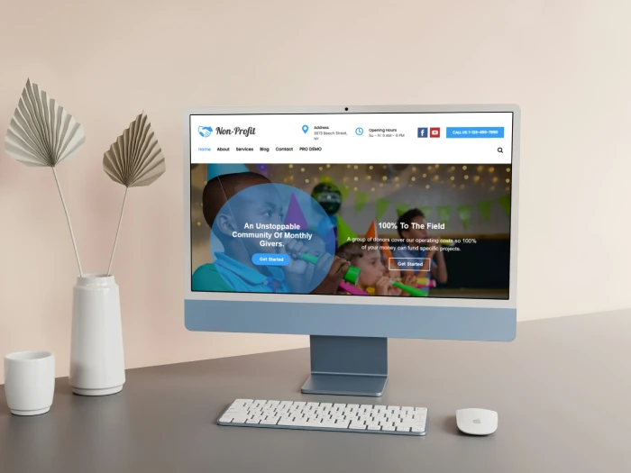 Non-Profit Free Kajabi Website Theme