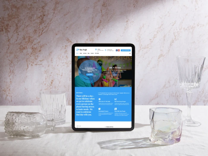 Non-Profit Free Nivora Kajabi Website Theme