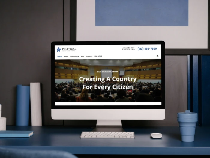 Political Free Kajabi Website Theme