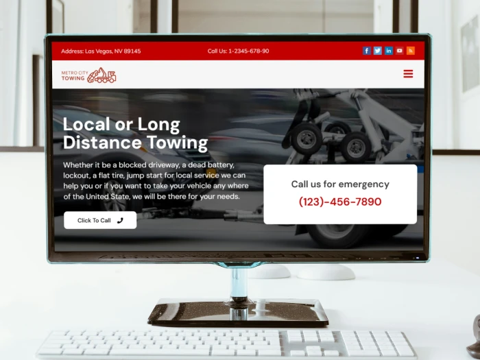 Towing Free Kajabi Website Theme