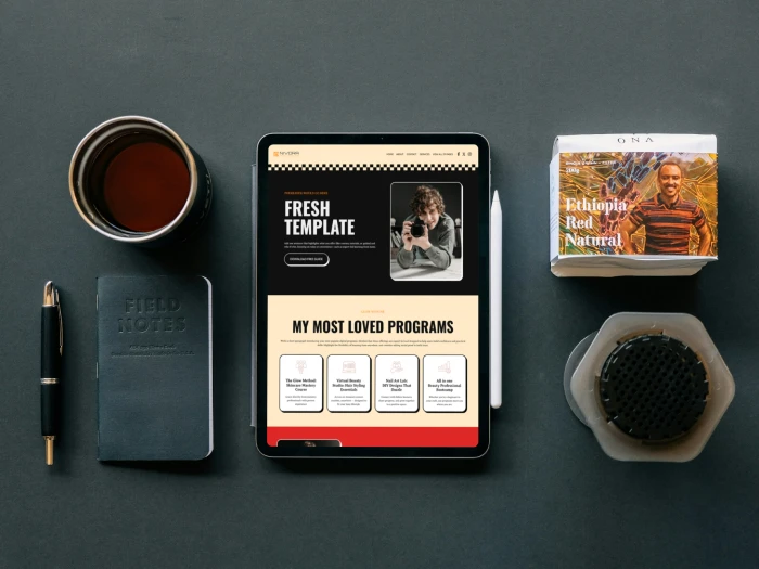 Fresh Nivora Kajabi Website Theme