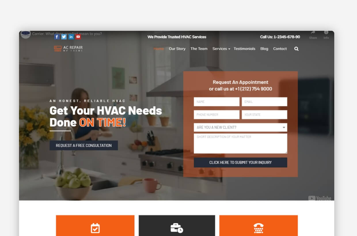 Ac Repair WordPress Theme