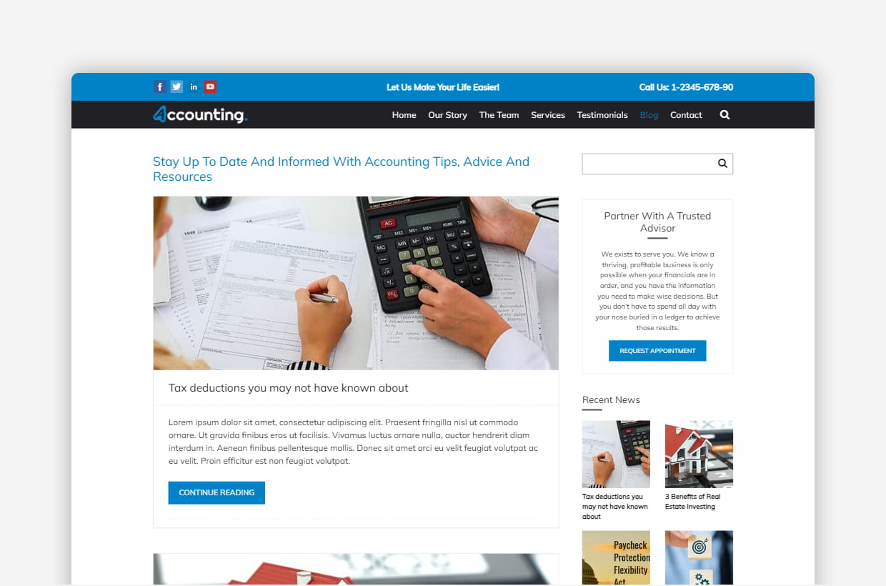 premium finance wp theme