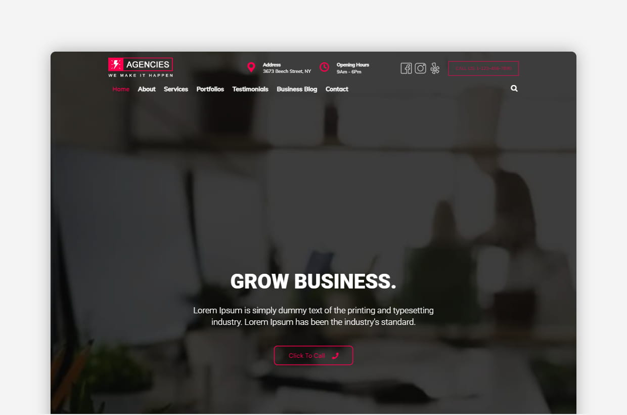 Agencies WordPress Theme – Agencies Pro