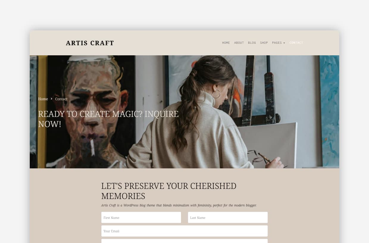 Creative WordPress Template