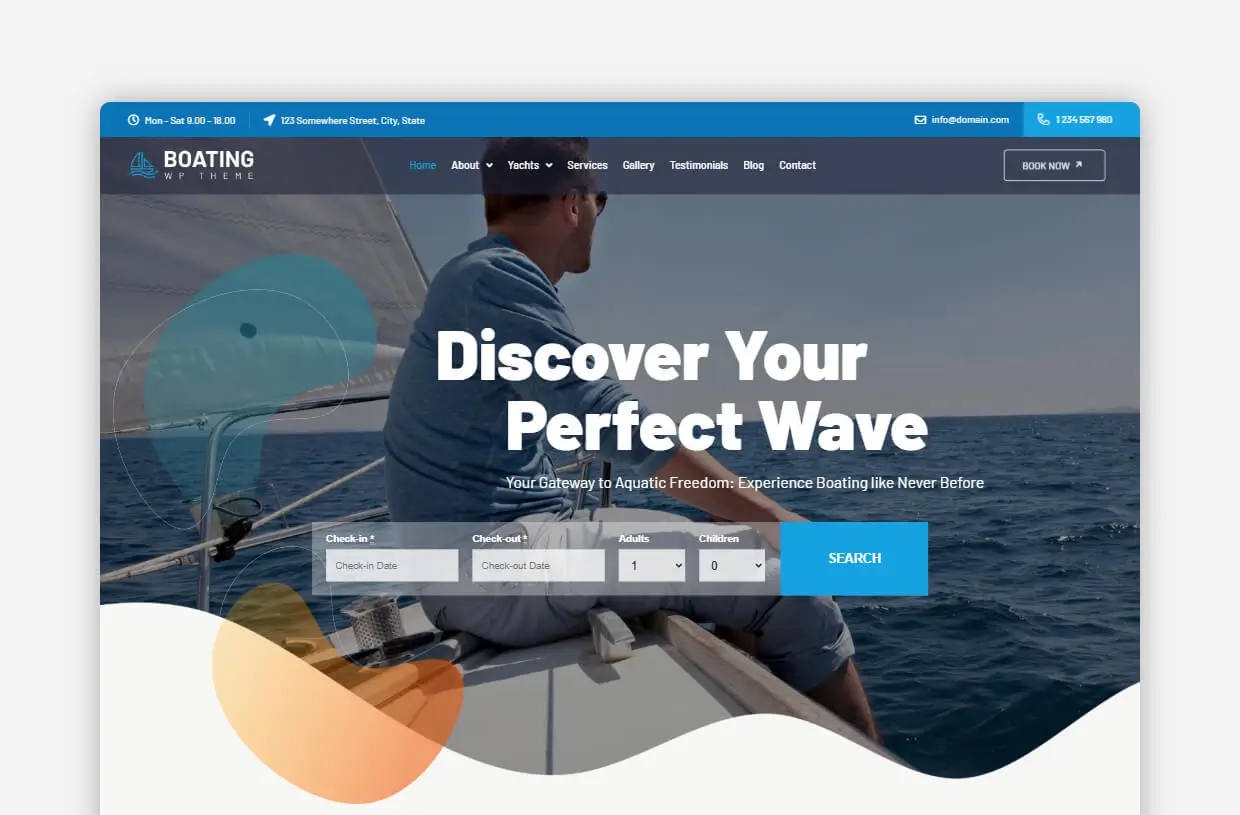 Boat Rental WordPress Theme