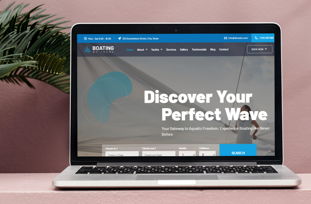 Yacht Boat and Marine WordPress Template