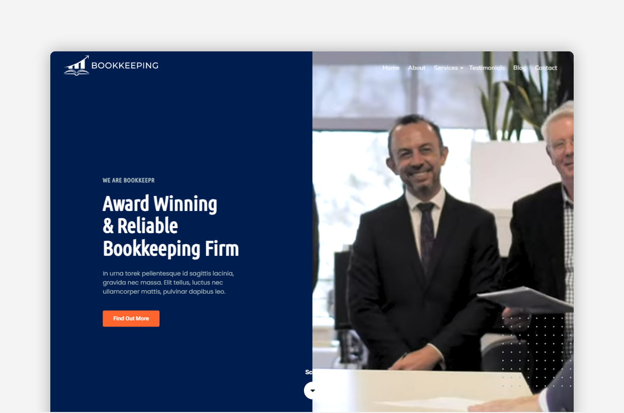 Bookkeeping WordPress Theme - Bookkeeping Pro