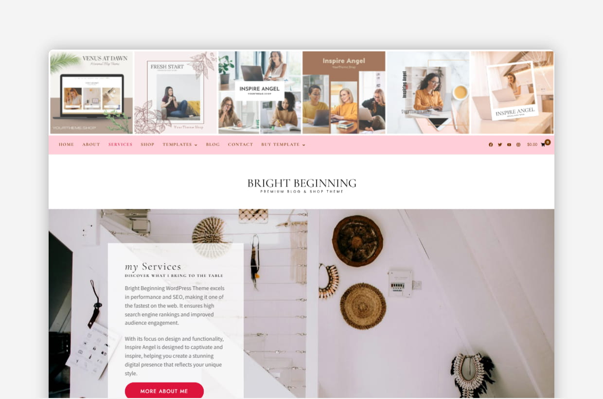 responsive fashion blog wordpress template