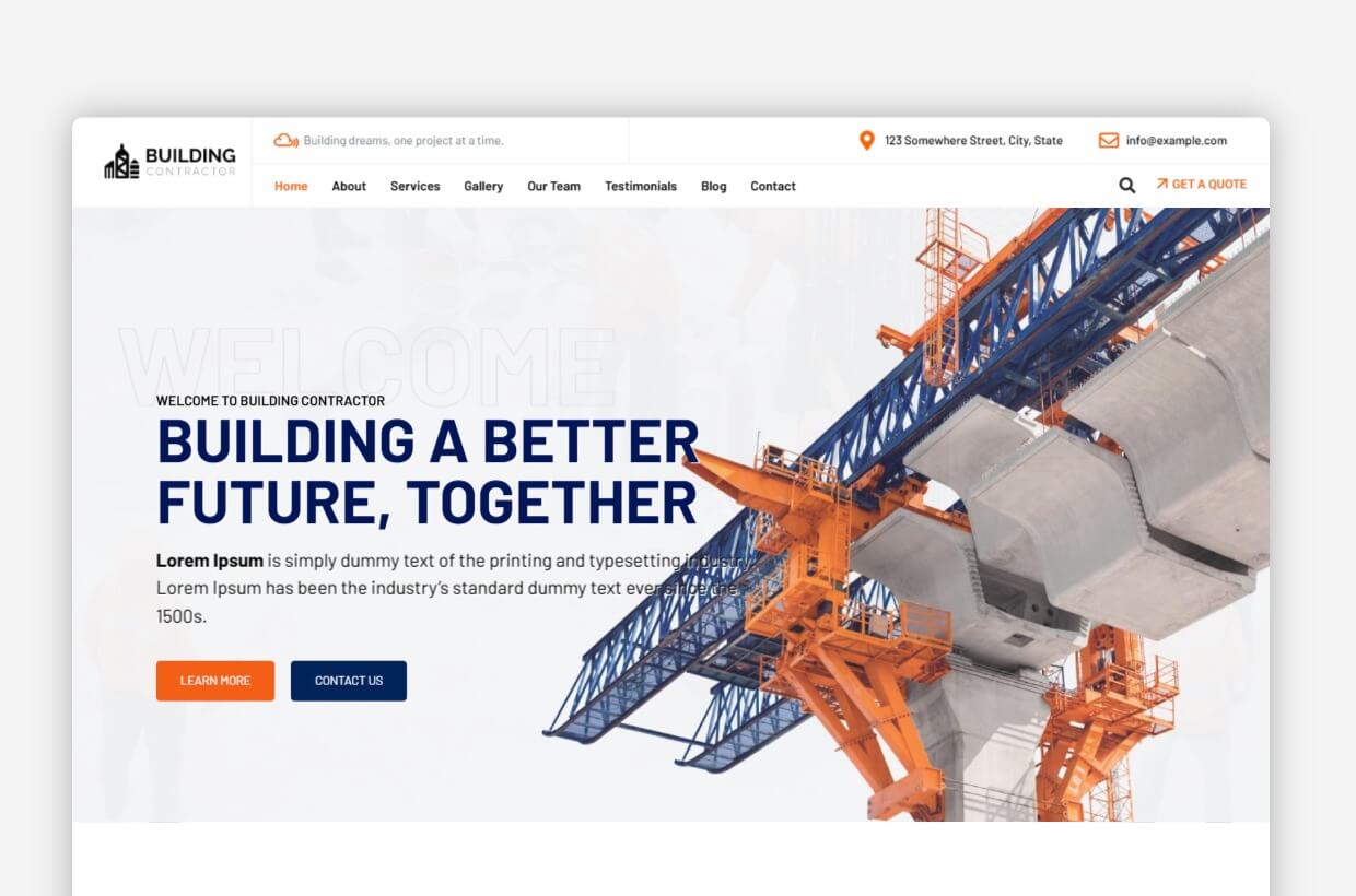 Building Contractor WordPress Theme - BuildingContractor