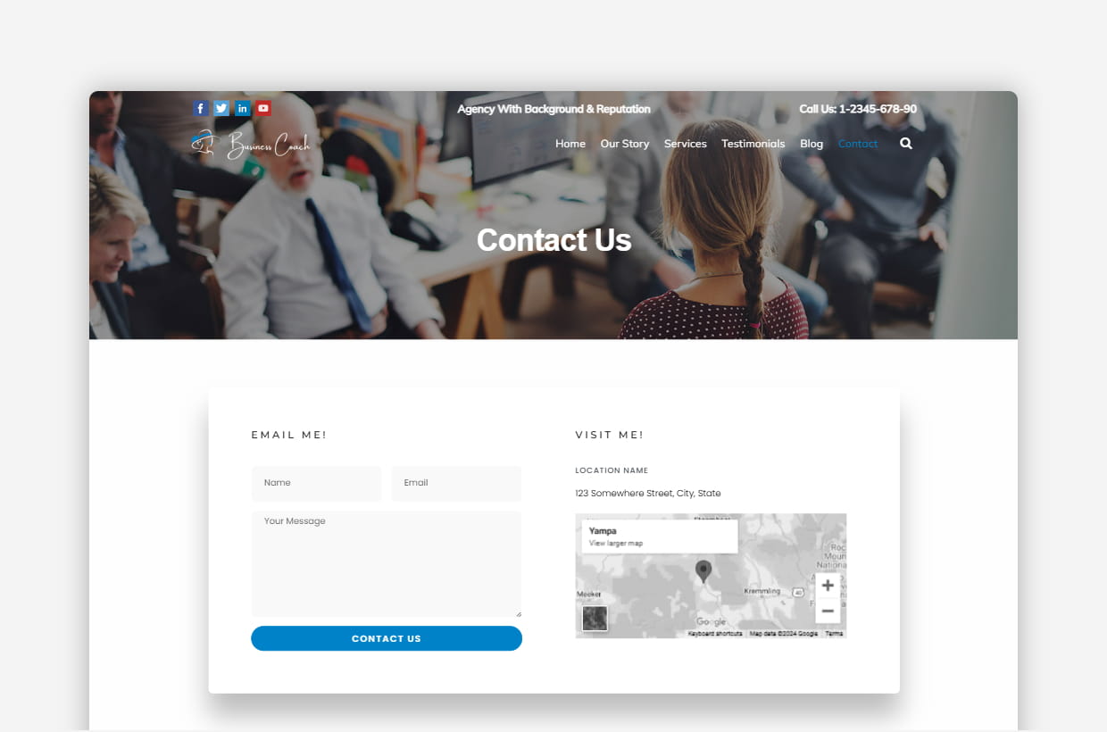 premium training center wp theme