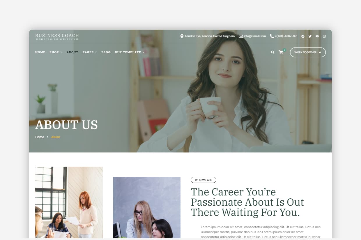 Business Coach WP Theme