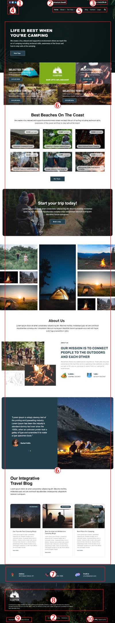 Camping WordPress Theme Documentation