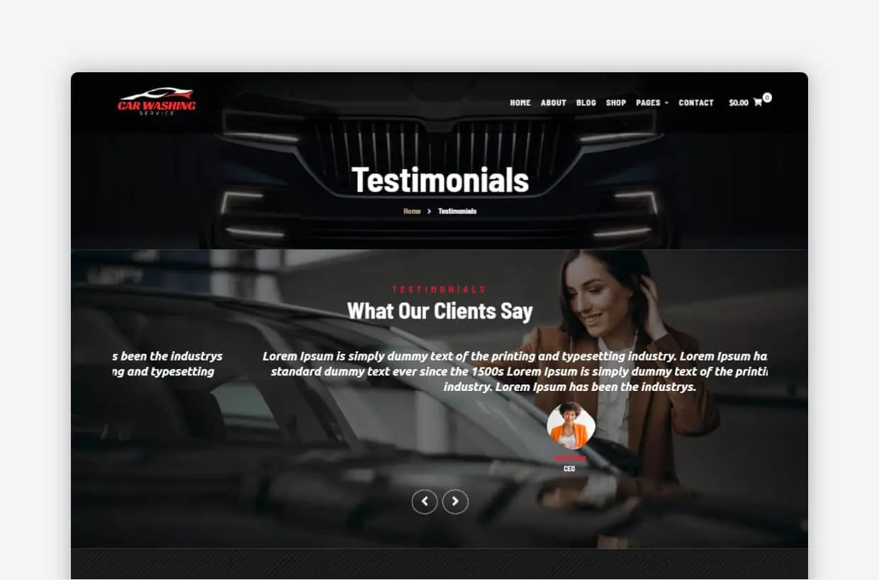 Car Wash WP Theme