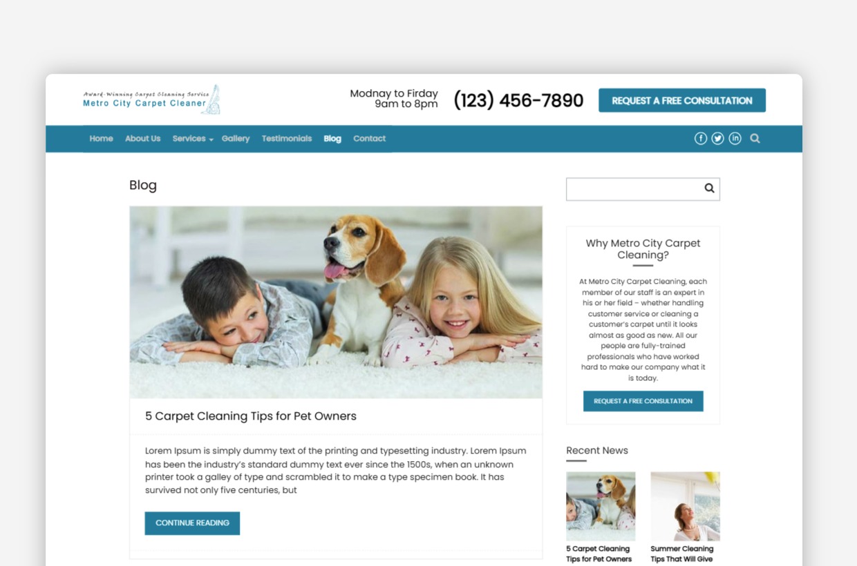 House Keeping WordPress Theme