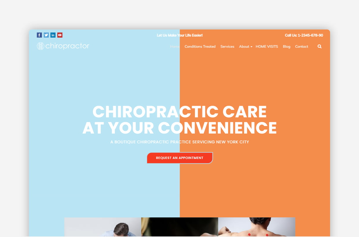 Chiropractor WordPress Theme – Chiropractor Pro