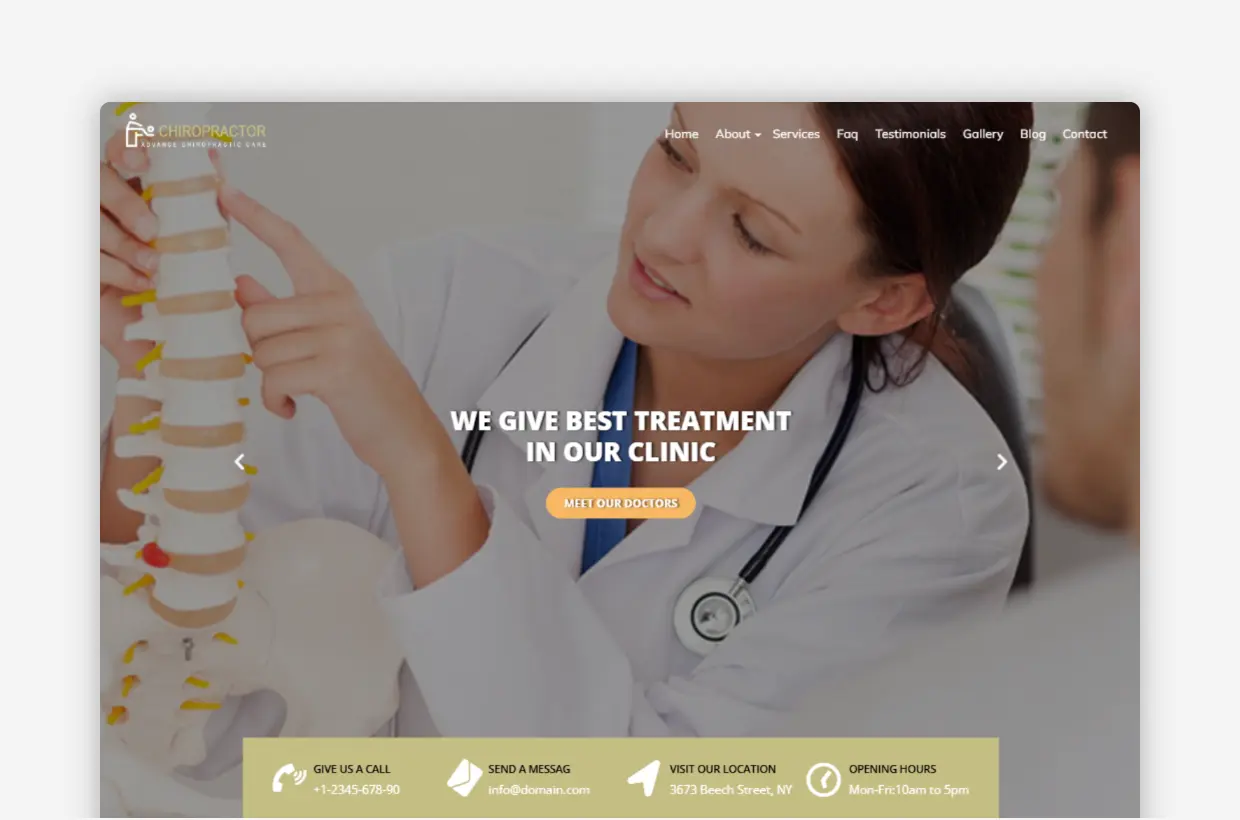 Chiropractor Business Theme
