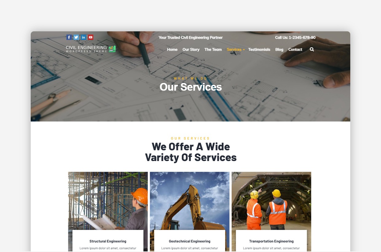 Contractor WP Template