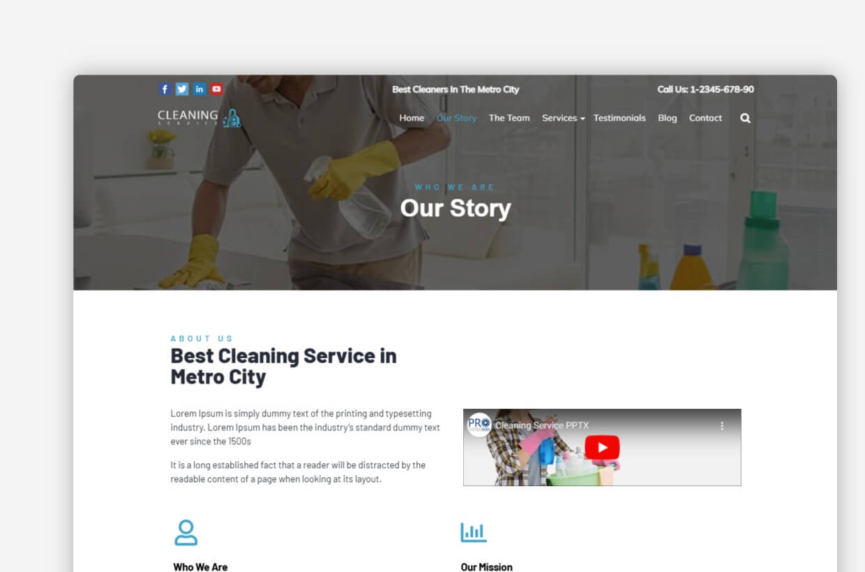 Cleaning-Service WP Theme