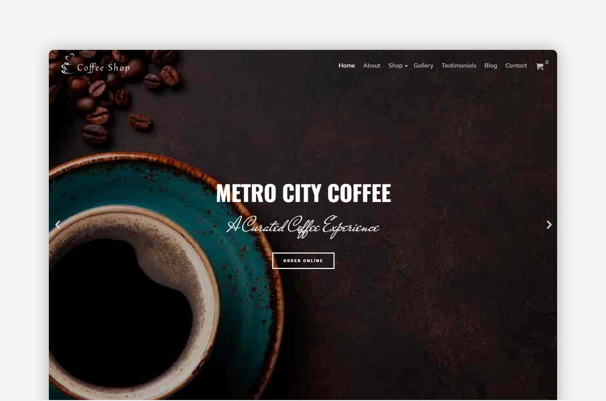 Coffee Shop WordPress Theme – CoffeeShop Pro