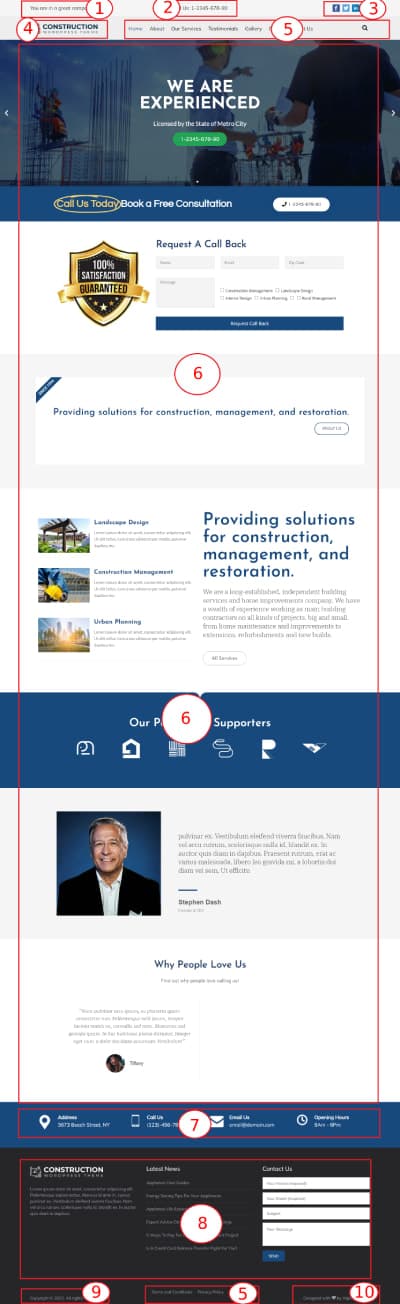 Construction WordPress Theme Documentation