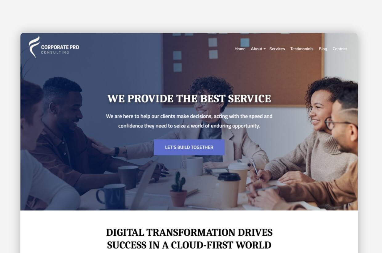 Business WordPress Template