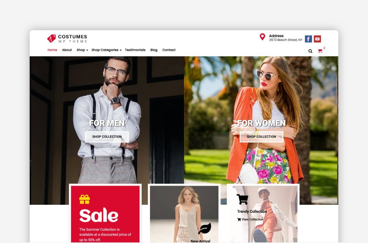 Costumes Clothing WordPress Theme